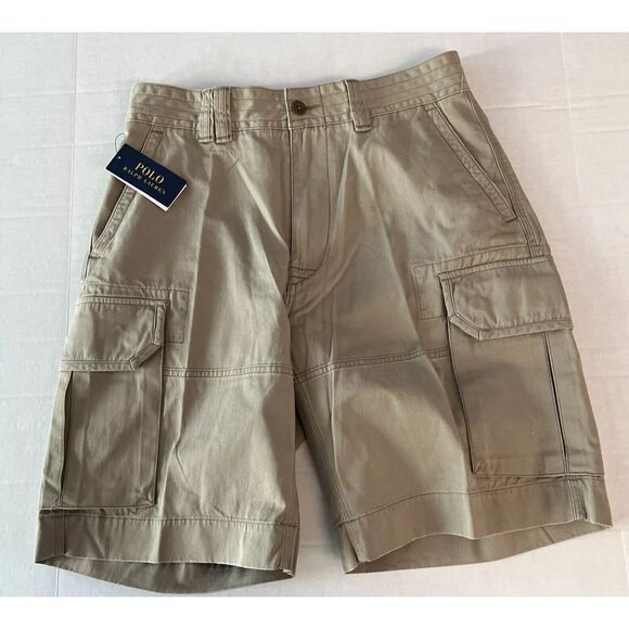 Polo Ralph Lauren Mens Sz 32 Cargo Shorts Classic Gellar Hudson Tan NWT - Picture 1 of 7